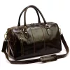 Gregorio 133 sötétbarna bőr utazótáska 45 x 28 x 24 cm