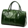 Gregorio 133 zöld bőr utazótáska 45 x 28 x 24 cm