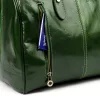 Gregorio 133 zöld bőr utazótáska 45 x 28 x 24 cm