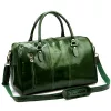 Gregorio 133 zöld bőr utazótáska 45 x 28 x 24 cm
