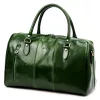 Gregorio 133 zöld bőr utazótáska 45 x 28 x 24 cm