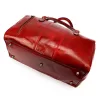 Gregorio 133 piros bőr utazótáska 45 x 28 x 24 cm