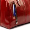 Gregorio 133 piros bőr utazótáska 45 x 28 x 24 cm