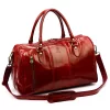 Gregorio 133 piros bőr utazótáska 45 x 28 x 24 cm