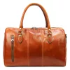 Gregorio 133 konyakbarna bőr utazótáska 45 x 28 x 24 cm