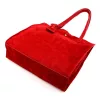 Luka 25-041 piros női velúr bőr válltáska 31 x 33 x 11 cm