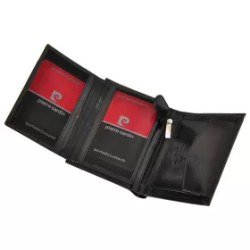   Pierre Cardin ZG-212-BA férfi fekete bőr öv, pénztárca ajándék szett 115 cm