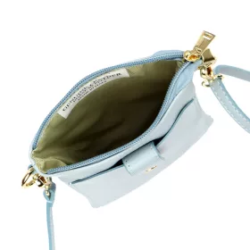   Luka 20-070 kék női bőr telefontartó, party táska 14 x 21 x 3.5 cm