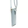 Luka 20-070 kék női bőr telefontartó, party táska 14 x 21 x 3.5 cm