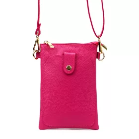   Luka 20-070 magenta női bőr telefontartó, party táska 14 x 21 x 3.5 cm