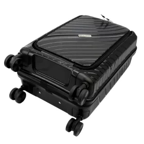 Pierre Cardin LEE09 PP38 fekete abs bőrönd 35 x 56 x 22 cm
