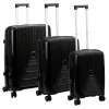 Pierre Cardin LEE08 PP44 x3 Z fekete abs bőrönd