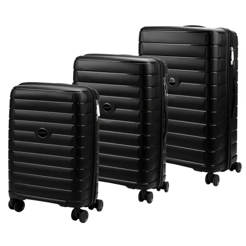 Pierre Cardin 2401 JOY05 x3 Z fekete abs bőrönd