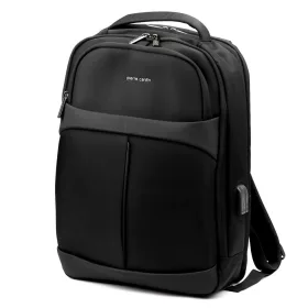   Pierre Cardin 4446-1 ALAN04 LAPTOP férfi fekete hátizsák 32 x 46 x 13 cm