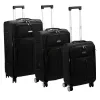 Pierre Cardin LEE04 13510 x3 Z fekete férfi poliészter bőrönd 46 x 78 x 33 cm