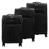 Pierre Cardin LEE04 13510 x3 Z fekete férfi poliészter bőrönd 46 x 78 x 33 cm