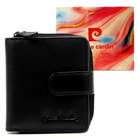   Pierre Cardin TILAK155 2509 fekete női bőr pénztárca 9.5 x 10.5 x 3 cm