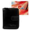  Pierre Cardin TILAK155 2510 fekete női bőr pénztárca 9.5 x 11.5 x 3 cm