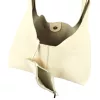 Luka 26-082  krém női bőr válltáska 50 x 42 x 11 cm