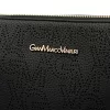 Gian Marco Venturi GMV 9096 fekete női rostbőr táska 28 x 19 x 8 cm