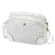 BRICIOLE 4197# fehér női rostbőr táska 30 x 26 x 12 cm