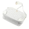 BRICIOLE 4197# fehér női rostbőr táska 30 x 26 x 12 cm