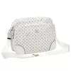 BRICIOLE 4197# fehér női rostbőr táska 30 x 26 x 12 cm