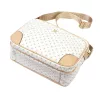 BRICIOLE 4197# fehér női rostbőr táska 30 x 26 x 12 cm