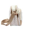 BRICIOLE 4197# fehér női rostbőr táska 30 x 26 x 12 cm