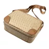 BRICIOLE 4197# bézs női rostbőr táska 30 x 26 x 12 cm