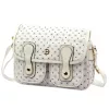 BRICIOLE 4195# fehér női rostbőr táska 28 x 20 x 13 cm