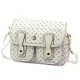 BRICIOLE 4195# fehér női rostbőr táska 28 x 20 x 13 cm