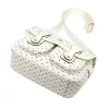 BRICIOLE 4195# fehér női rostbőr táska 28 x 20 x 13 cm