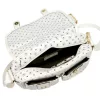 BRICIOLE 4195# fehér női rostbőr táska 28 x 20 x 13 cm