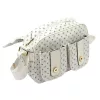 BRICIOLE 4195# fehér női rostbőr táska 28 x 20 x 13 cm