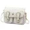 BRICIOLE 4195# fehér női rostbőr táska 28 x 20 x 13 cm