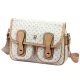BRICIOLE 4195# fehér női rostbőr táska 28 x 20 x 13 cm