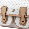 BRICIOLE 4195# fehér női rostbőr táska 28 x 20 x 13 cm