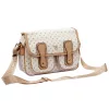 BRICIOLE 4195# fehér női rostbőr táska 28 x 20 x 13 cm