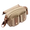BRICIOLE 4195# bézs női rostbőr táska 28 x 20 x 13 cm