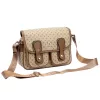 BRICIOLE 4195# bézs női rostbőr táska 28 x 20 x 13 cm