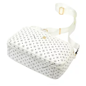 BRICIOLE 4191# fehér női rostbőr táska 29 x 19 x 10 cm