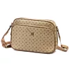 BRICIOLE 4191# bézs női rostbőr táska 29 x 19 x 10 cm