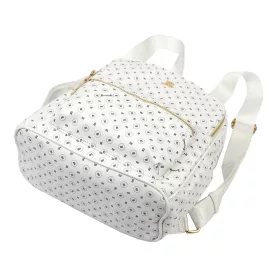 BRICIOLE 4192# fehér női rostbőr táska 30 x 32 x 10 cm