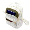 BRICIOLE 4192# fehér női rostbőr táska 30 x 32 x 10 cm