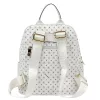 BRICIOLE 4192# fehér női rostbőr táska 30 x 32 x 10 cm