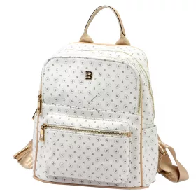 BRICIOLE 4192# fehér női rostbőr táska 30 x 32 x 10 cm