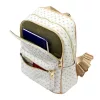 BRICIOLE 4192# fehér női rostbőr táska 30 x 32 x 10 cm