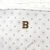 BRICIOLE 4192# fehér női rostbőr táska 30 x 32 x 10 cm