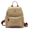BRICIOLE 4192# bézs női rostbőr táska 30 x 32 x 10 cm